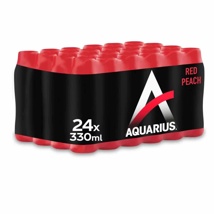 AQUARIUS RED PEACH PET 33CL 24ST